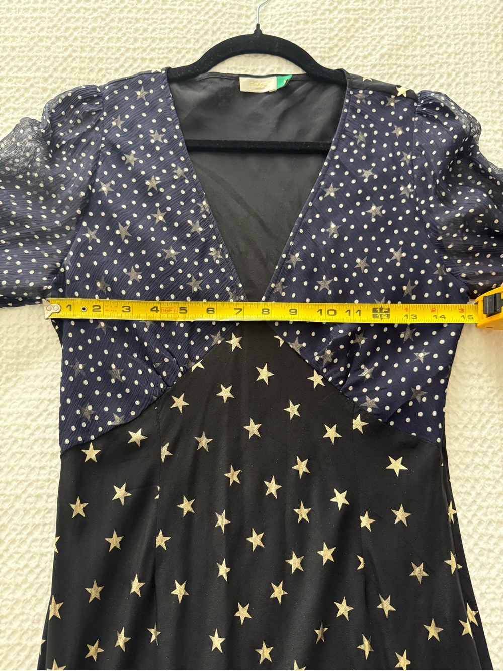 RIXO Erin Star Printed Silk-Chiffon Midi Dress - Picture 9 of 9